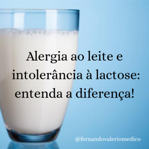 Intolerância à lactose e alergia ao leite: quais as diferenças?